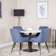 Matgrupp Venture Home Roxanna med 4 Plake Stolar Runt