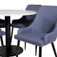 Matgrupp Venture Home Roxanna med 4 Plake Stolar Runt