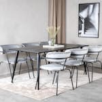 Matgrupp Venture Home Dipp med 6 Arrow stolar