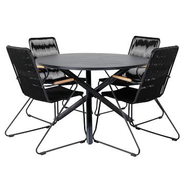 Matgrupp Venture Home Ande med 4 Boy Matstolar