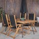Matgrupp Venture Home Chane med 4 Jimbo Vikbara Matstolar