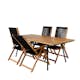 Matgrupp Venture Home Chane med 4 Jimbo Vikbara Matstolar