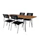 Matgrupp Venture Home Chane med 4 Nime Matstolar