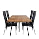 Matgrupp Venture Home Chane med 4 Curz Matstolar