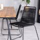 Matgrupp Venture Home Chane med 4 Lumi Stapelbara Matstolar