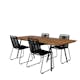 Matgrupp Venture Home Chane med 4 Lumi Stapelbara Matstolar