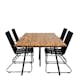 Matgrupp Venture Home Chane med 4 Billy Karmstolar