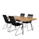 Matgrupp Venture Home Chane med 4 Billy Karmstolar