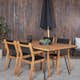 Matgrupp Venture Home Chane med 4 Vum Stapelbara Matstolar