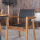 Matgrupp Venture Home Chane med 4 Vum Stapelbara Matstolar