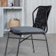 Matgrupp Venture Home Lova 160 med 6 Jefferson Stapelbara Matstolar