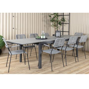 Matgrupp Venture Home Lova 224 med 8 Leon Matstolar