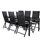 Matgrupp Utomhus Venture Home Bront med 6 Perla PositionsTrädgårdsstolar