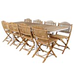 Matgrupp Venture Home Mendi med 8 Cane Stolar