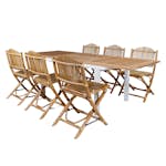 Matgrupp Utomhus Venture Home Pave med 6 Cane Trädgårdsstolar