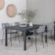 Matgrupp Venture Home Marbella med 4 Levi Stolar Grå