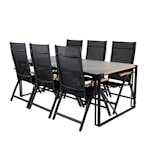 Matgrupp Utomhus Venture Home Texas med 6 Pave Trädgårdsstolar
