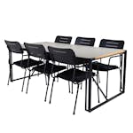 Matgrupp Utomhus Venture Home Texas med 6 Nice Trädgårdsstolar