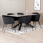 Matgrupp Venture Home Piata med 6 Bergen Stolar