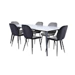 Matgrupp Venture Home Jolie med 6 Elisa Stolar