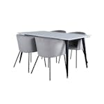 Matgrupp Venture Home Jolie med 4 Bergen Stolar