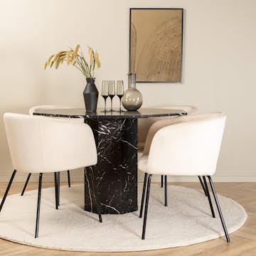 Matgrupp Venture Home Monte Carlo matbord och Bergen matstol