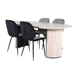 Matgrupp Venture Home Bianca matbord och Elisa matstol