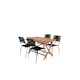Matgrupp Utomhus Venture Home Kenya 120x70 Teak med 4 Lindos KarmTrädgårdsstolar