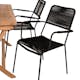 Matgrupp Utomhus Venture Home Kenya 120x70 Teak med 4 Lindos KarmTrädgårdsstolar