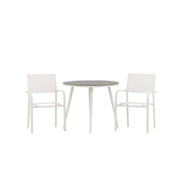 Matgrupp Utomhus Venture Home Break med 2 Santorini Trädgårdsstolar