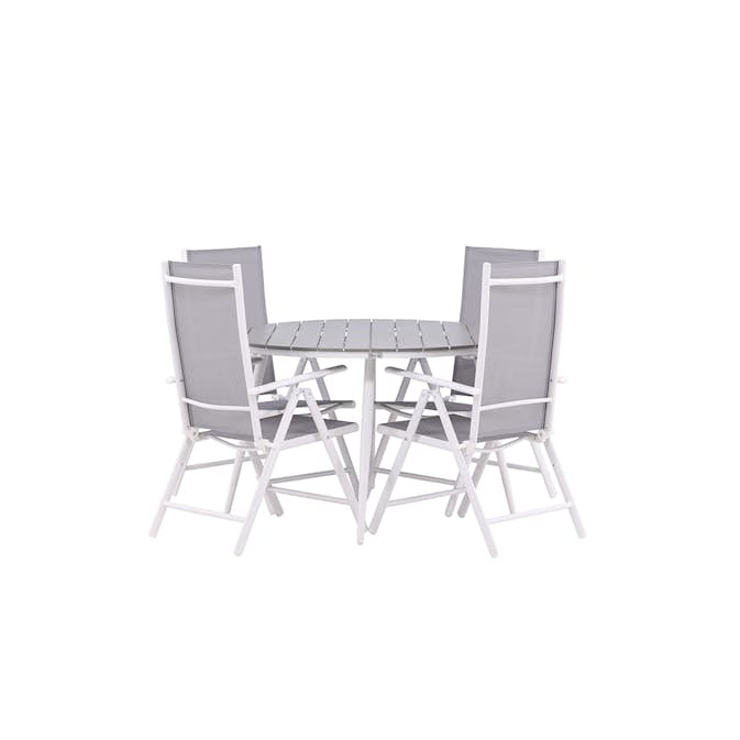 Matgrupp Venture Home Break Ø120 cm med 4 Break Stolar