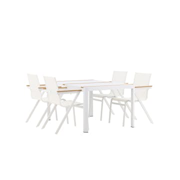 Matgrupp Utomhus Venture Home Togo med 4 Mexico Trädgårdsstolar