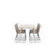 Matgrupp Venture Home Lina med 6 Black Stolar
