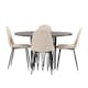 Matgrupp Venture Home Stone med 4 Polar Stolar Sammet