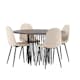 Matgrupp Venture Home Stone med 4 Polar Stolar Sammet