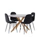Matgrupp Venture Home Piazza Ø120 cm med 4st Polar Matstolar