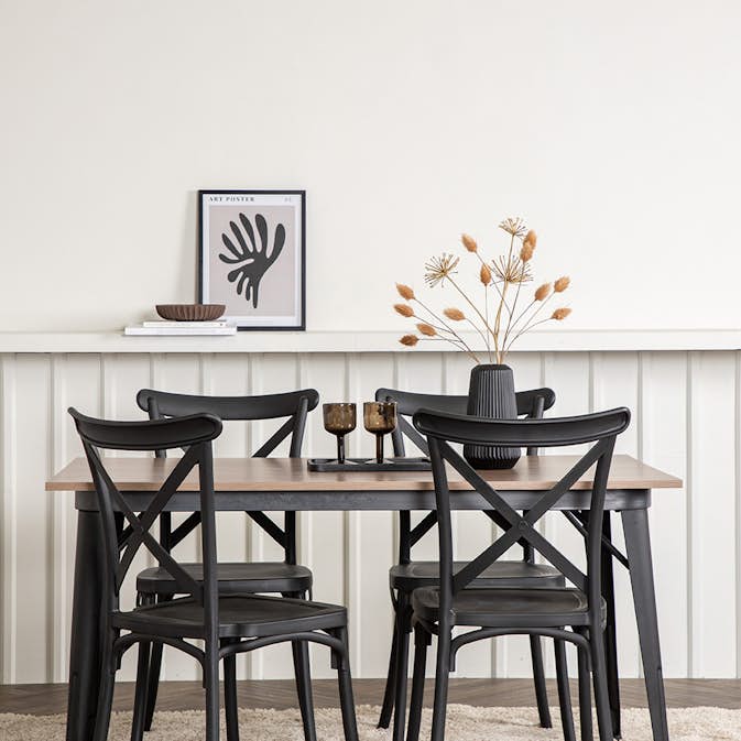 Matgrupp Venture Home Tempe med 4 Crosett Stolar