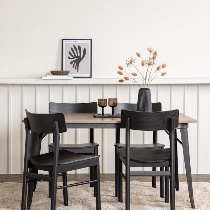 Matgrupp Venture Home Tempe med 4 Montros Stolar