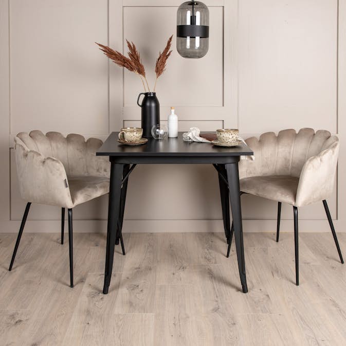 Matgrupp Venture Home Tempe med 2 Limhamn Stolar