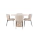 Matgrupp Venture Home Olivia med 4 Modesto Stolar Natur