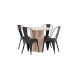 Matgrupp Venture Home Olivia Natur med 4 Tempe Stolar