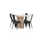 Matgrupp Venture Home Olivia Natur med 4 Tempe Stolar