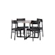 Matgrupp Venture Home Durango Ø120 cm med 4st Montros Matstolar