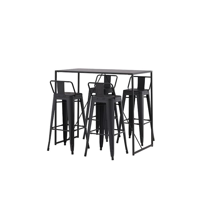 Matgrupp Venture Home Brea med 4 Tempe Flat Stolar