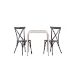 Cafégrupp Venture Home Borneo Bord med 2 Tablas Trädgårdsstolar Utomhus