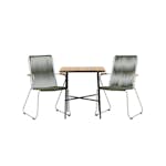 Cafégrupp Venture Home Holmbeck Bord med 2 Bois Trädgårdsstolar Utomhus