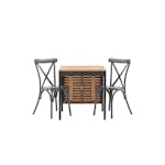 Cafégrupp Venture Home Diego Bord med 2 Tablas Stolar
