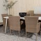 Matgrupp Venture Home Lina Bord med 6 Malina Stolar
