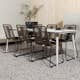 Matgrupp Venture Home Lina Bord med 6 Lindos Stolar