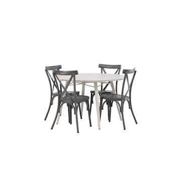 Matgrupp Utomhus Venture Home Lina Bord med 4 Tablas Trädgårdsstolar
